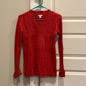 Greendog Size L/14 Orange/Red Sweater